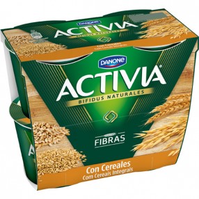 DANONE ACTIVIA yogur con cereales pack 4